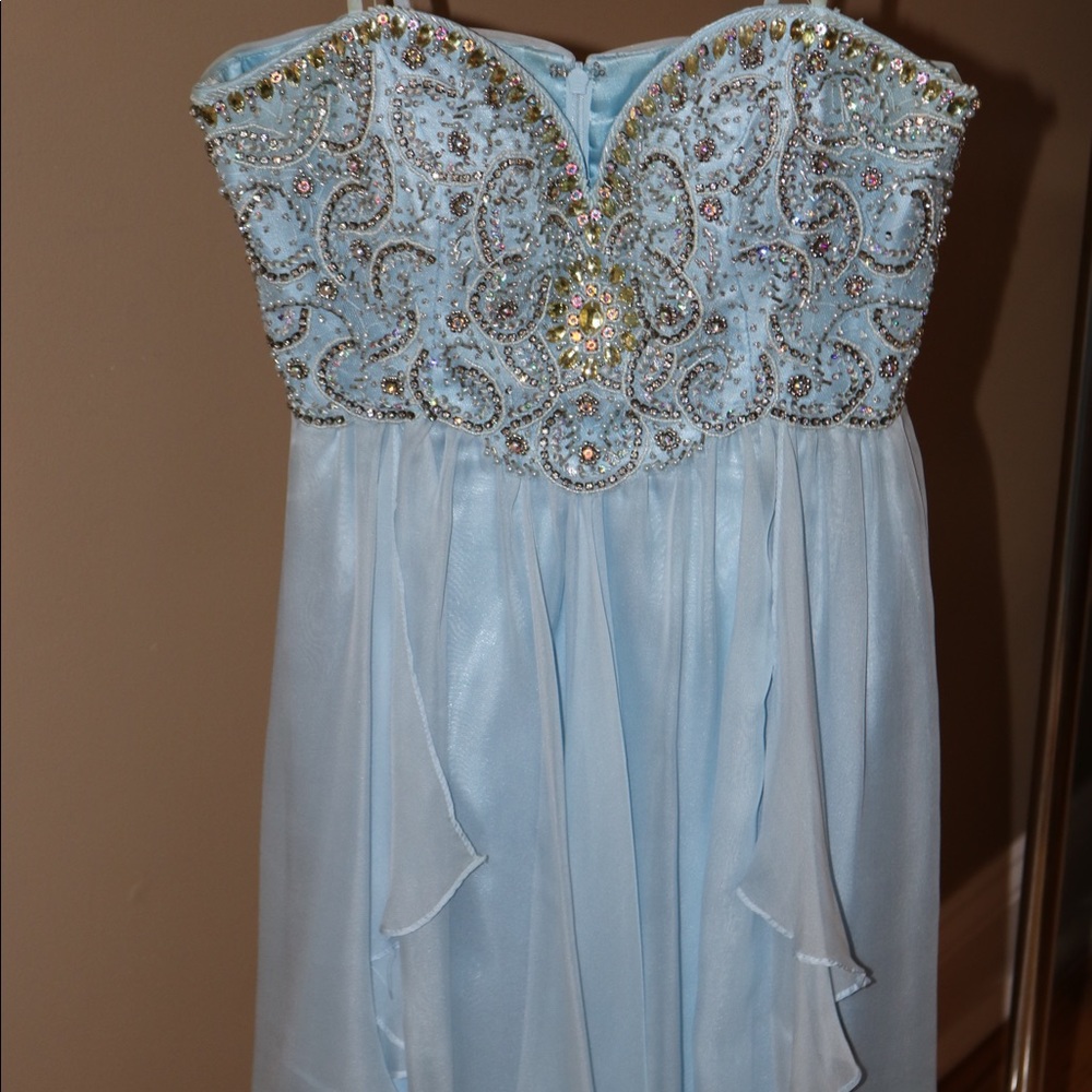 Baby blue Mini dress